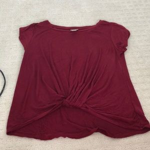 Red Knotted Shirt